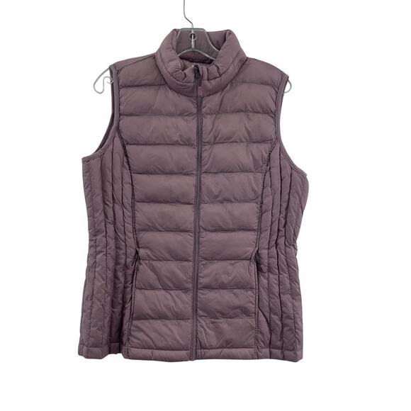 32 Degree Heat Women's Medium Full Zip Winter Pink Nylon Quilted Vest - Picture 1 of 5